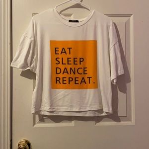 White T-shirt with words